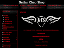 Tablet Screenshot of guitarchopshop.com